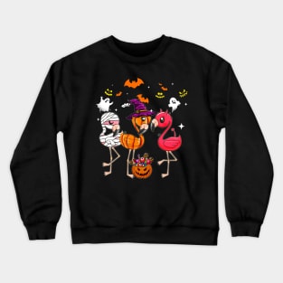 flamingo style halloween shirt Crewneck Sweatshirt